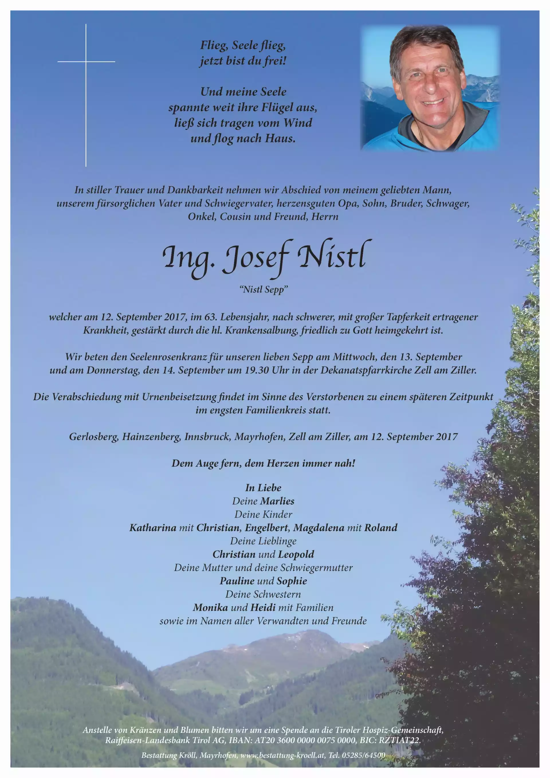 Parte von Josef Nistl